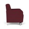 Lesro Siena Lounge Reception Guest Chair w/ Front Casters, 27 in W 29.5 in L 32.5 in H SN1101 - alternate 3
